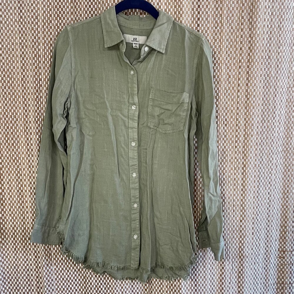 Thread & Supply Button Up Shirt Sage Green